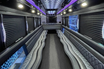 Santa Monica Party Bus Interior