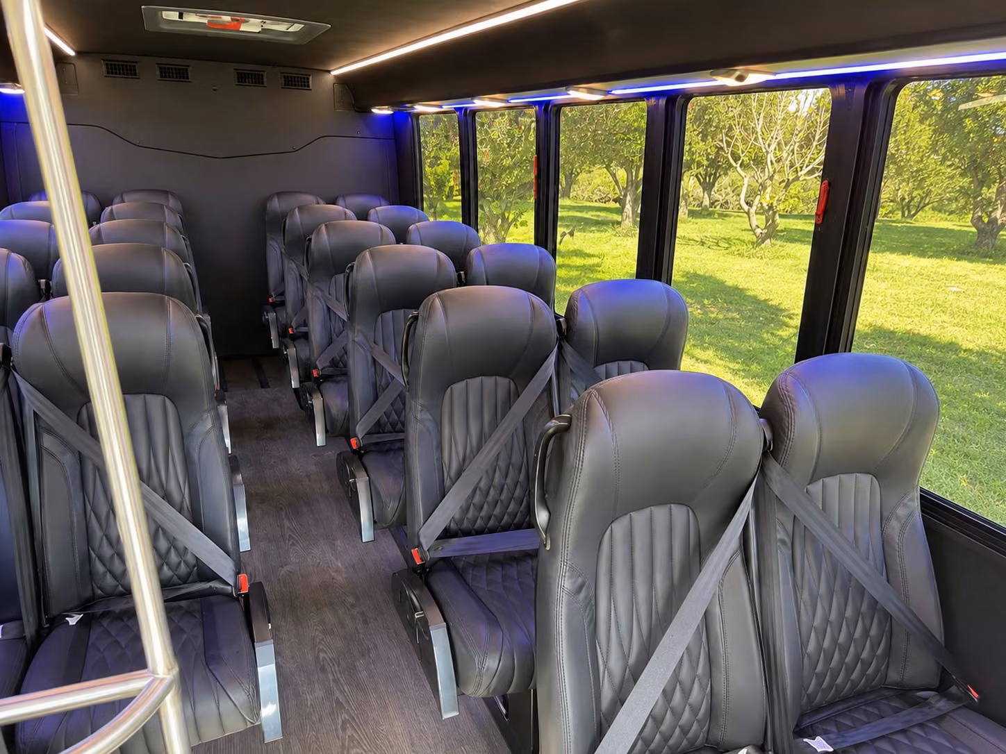 15 passenger minibus inside