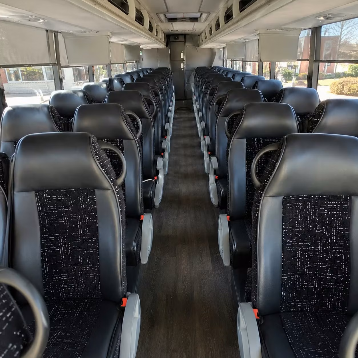 santa monica charter bus rental inside